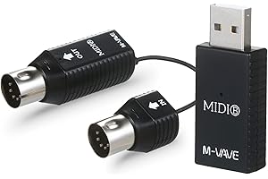 SUMMINA MS1 Mini Wireless MIDI Adapter - MIDI Interface, Plug and Play, Supports Multiple Devices