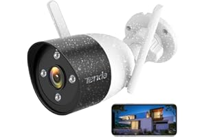 Tenda Kamera Monitoringowa Zewnętrzna Wewnętrzna WiFi - Kolorowa Kamera Nocna 30m, Kamera Bezpieczeństwa, Kontrola Aplikacji, Wykrywanie Ludzi AI, Dwukierunkowe Audio, Kompatybilna z Alexa, CT3 1080P