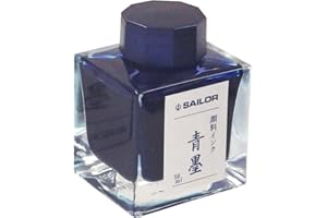 セーラー万年筆 Sailor Pluma estilográfica, tinta de botella de pigmento, 50 ml, tinta azul 13-2002-242