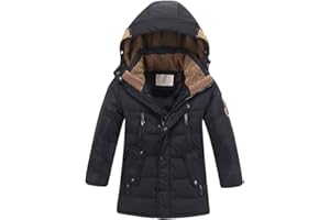Vogstyle Bambini Giubbotto Piumino Invernale Ragazzi Ragazze Leggero Impermeabile Cappotto con Cappuccio
