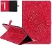 Produktbild Roreikes ipad Pro 9.7 2017 Hülle Flip Wallet Case, Ledertasche Smart Cover für ipad Pro 9.7(2017), Alle Sonnenblumen Muster Painting Magnetverschluss PU Leder Schale Ständer Handytasche Silikon Back Case Handyhülle Schutzhülle Cover Schale Etui mit Magnetverschluss Wallet Kreditkarte Card Holder Slot