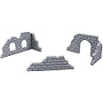 EnderToys Cobblestone Wall Set, Terrain Scenery for Tabletop 28mm Miniatures Wargame, 3D Printed and Paintable