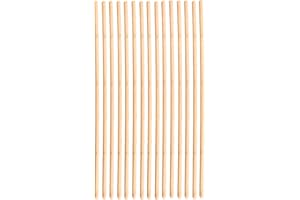 H&H HOMEDECOR LTD Wooden Broom Handle Stick Replacement Wood Handle Heavy Duty Durable Wood Broom 48 inces (120 cm) Long Mop Handle 15/16" (23/24mm) Diameter Broomstick Wooden Pole Only (Pack of 15)