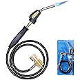 Wale&Morn Propane Torch, Mapp Gas Torch with Self Ignition Trigger and 1.5m Hose Fit with Adjustable flame control knob to easily size flame for BBQ Food Heating Jewelry Soldering