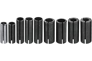 Bestgle Jeu de 9PCS Routeur Bits Collet Adaptateurs Pince de Serrage Mandrin Convertisseur Adaptateur Pour Outil de Machine de Gravure du Bois
