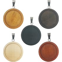 20 Plateaux Pendentifs Cabochons Verre 30mm - Bronze - Pour Bijoux Photo DIY - Création Personnalisée