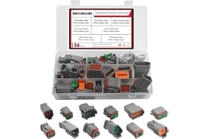 WMYCONGCONG 12 Set Auto Cavo Elettrico Connettore Spina 2 3 4 6 8 12 Pin Impermeabile Sigillato Maschio Femmina Connettore Terminale per Moto Scooter Auto Camion Barche