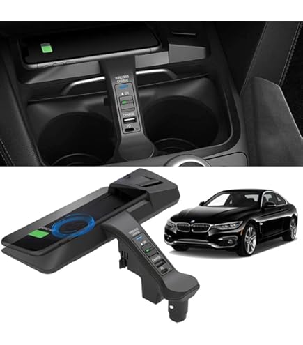 Auto Draadloze Opladen Padvoor B-m-w 3 Serie G20 2019-2021/4 Serie G22 2020 2021 Draadloze Autolader Center Console Accessoire Panel 10W Qi Snel Opladen Telefoon Oplader Pad voor Alle QI smartphones