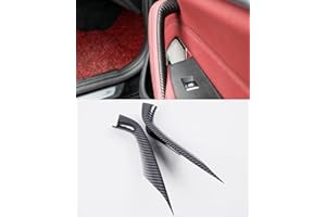 EULIMBQS Copri maniglia per porta per BMW G30 G31 G38 F90, sostituzione copri maniglia per porta interna per BMW Serie 5 2017-2022 (fibra di carbonio)
