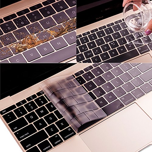 Colel Premium Ultra Dünn Transparent Tastatur Schutzfolie Cover Haut für Apple Macbook Pro 13 Inch A1706 With Touch Bar (US-Layout) - 6