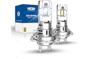 wideep H7 LED Headlight Bulb, Upgraded High Beam/Low Beam/Fog Light, 400% More Brightness, 477 Plug&Play with Fan 1:1 No Adapter Required, 6500K Cool White, 2 pcs