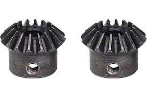 Yibuy 2 pz 45# Acciaio 16 Denti 1.5 modulo 8mm Diametro Foro Bevel Gear Wheel