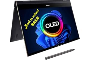 ASUS ZenBook Flip S13 UX371EA 13.3-inch 4K Touchscreen OLED Laptop (Intel i7-1165G7, 16GB RAM, 1TB SSD, Backlit Keyboard, Windows 11) includes Stylus Pen, Sleeve, USB-C to Audio Jack, Black