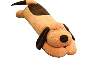 Ousyaah Animali in peluche, 60 cm / 23,6" lungo cucciolo a pelo cuscino giocattolo di peluche di cane, dolce peluche cucciolo, cuscino coccolante per adulti bambini