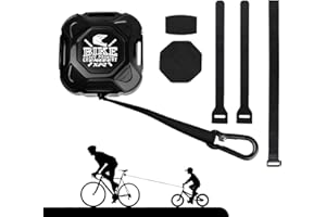 Wiseten Cuerda de remolque para bicicleta para niños y adultos, 2,5 m, retráctil automática, para padres y niños, carga de tracción de hasta 120 kg, cuerda de tracción para bicicleta de montaña