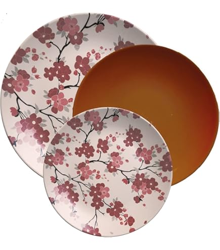 Set 2 Piatti Insalata In Melamina 21cm | Design Rose E Tulipani - Nador Country Life - Foto 10