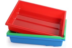 ETONE Lot de 3 Plateaux de développement d'impression Photo en Chambre Noire Profonde(10" x 12")