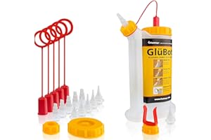FastCap Oryginalna butelka kleju GluBot – idealna do czystego i precyzyjnego nak?adania kleju do drewna – dozownik kleju (ok. 500 ml) (GluBot + akcesoria)