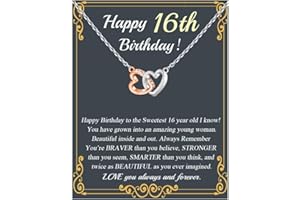 BNQL 16th Birthday Necklace Gifts for Girls 16 Year Old Birthday Gifts 16th Birthday Jewelry Sweet 16 Gifts for Daughter Niece Sister Friends