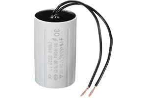 PATIKIL CBB60 30uF Running Capacitor, AC 450V 2 Wires 50/60Hz Cylinder 70x42mm for Water Pumps,Washing Machines Motor StartL8