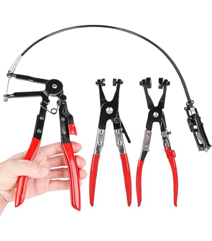 Lot De 2 Pinces Pour Colliers De Serrage - Pince à Ressort Et Pince à Col Droit Pour Démontage/installation Auto
