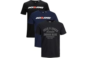 JACK & JONES Herren 3er-Set T-Shirts aus Baumwolle