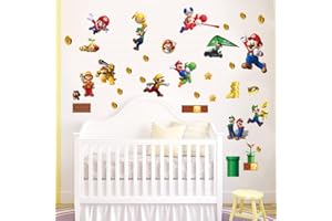Amiiba Super Mario Wandaufkleber zum Selbermachen, Wandaufkleber, Kinderzimmer, Wohnzimmer, Wanddekoration (Super Mary)