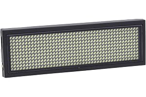 LED-Namnskylt, Namnskylt Uppladdningsbar Programmerbar Rulldisplay Meddelandeetikett med Datakabel, för Stationer, Flygplatser, Köpcentra