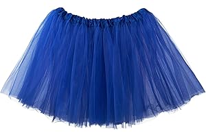 Msrlassn Gonna Tutu Donna Classico Elastico 4 Strati Tutu Gonna in Tulle per Vestito Festa Danza