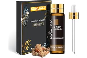 MAYJAM Olio Essenziale Di Mirra 10ml, Olio Di Mirra Per Diffusori, Umidificatori, Fai Da Te, Casa, Guardaroba