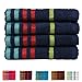 Casa Copenhagen 475 GSM Exotic 4 Pcs Hand Towel set-Blue RS.499.00