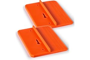 KAJAWIS 2 x Regips Werkzeug G-K Halter Gipskartonplatte Regips, Orange, Bioplastic, Schraube, PICTURE_HANGER, GK Plate Mounting Tool, Drywall-Montagewerkzeug