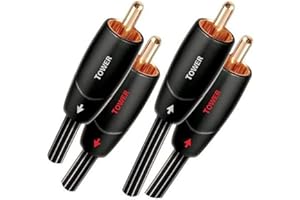 AudioQuest Kabel audio Tower 2 x RCA na 2 x RCA, czarny, miedziany, 1 m