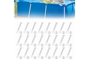 xlwen Lot de 24 Goupilles De Piscine,Joints de Piscine en Plastique,Goupilles en Plastique pour Intex,Goupilles Goupilles de Rechange,Frame Pool Convient pour Frame Pool