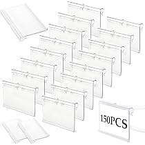 Porte-étiquettes Autocollants (30 x 70 ), 100 Pièces de Porte-prix