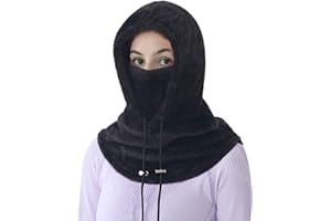 Tavaler Sturmhaube Herren/Damen Winter | Balaclava Fleece | Kapuzenschal Thermo | Skimaske Wolle | Schalmütze Winddicht Skimütze für Radfahren, Snowboarden, Skifahren