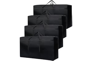 Wintfarm Aufbewahrungstasche,180 L Reisetasche Groß,600D Heavy-Duty Umzugstaschen Mit Reißverschlüssen Handgriff,Aufbewahrungstasche Für Bettdecken Kleidung Bettwäsche Aufbewahrung (4 Stück)