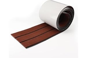 OSLEN Eva Schiuma Teak Sintetico Marino Tappeto Antiscivolo -Pavimenti Teak Adesivo per Barche e Kayak, RV, Pavimenti da Giardino,Decorazioni per Yacht 240 x 17.1/45/60 cm