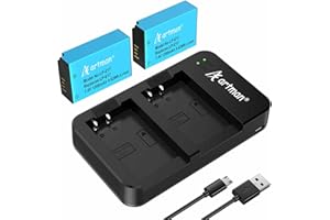 A ARTMAN Artman LP-E17 Battery 1300mAh and Dual USB Charger Set for Canon Rebel SL3 SL2 T8i T7i T6i T6s EOS R8 R10 R50 R100 RP M3 M5 M6 200D 250D 77D 750D 760D 800D 850D 8000D (2-Pack)