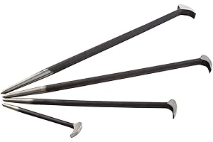 SUNEX TOOLS 9804 - Juego de 4 barras de palanca con cabezal redondeado, 15,2 cm - 50,8 cm