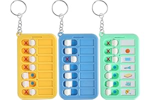 Mabor 3Pcs Reminder Board Portable Visual Daily Schedule for Kids School Bag Pendant Detachable Daily Task Planning Pad with List Cards Stickers for Kids ADHD Tools for Kids