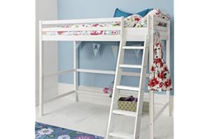 Noa and Nani Texas High Sleeper Kids Cabin Bed In Classic White