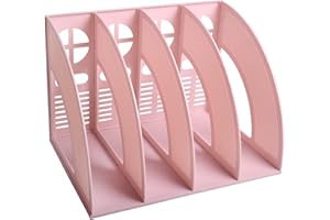 Elezeal Organizer na dokumenty A4, segregator na dokumenty, organizer na biurko, przegródki, regał na dokumenty, pudełko papierowe, podpórki na książki, do biura, domu, organizacji i regałów do