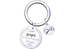 ZYMGUO Regali di Papà Portachiavi,Portachiavi Papà Padre Da Figlia Figlio,Regalo Per La Festa Del Papà,Regalo di Compleanno di Papà