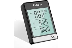 KASTEWILL Kabelloser GPS Fahrradcomputer, wasserdicht, Tachometer und Kilometerzähler, LCD mit Hintergrundbeleuchtung