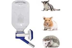 Choco Nose Patented Mini No-Drip Water Bottle/Feeder for Hamsters/Hedgehogs/Gliders/Rats/Mice/Other Small Pets and Animals - For Cages, Crates or Wall Mount. 300ML. Nozzle 10mm, Blue (C125)