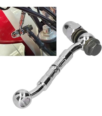 Adattatore Idraulico 3 Vie Per Freni Moto E ATV - Raccordo A T In Ferro Per Tubo Freno Da 10mm - Kit Con Viti, Per Doppio Disco - 5