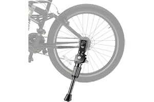 qhklew Béquilles de Vélo, Enfants Béquille Réglable Enfants Vélo, Simple Côté Stand Vélo Rack, pour Vélos d'enfants, Draisiennes, Petits Vélos