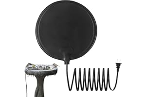 PW TOOLS Vogeltränke Heizung für Draußen im Winter, Beheizter Vogeltränke Enteiser, 20 W Winter Vogelbad Wassererhitzer Thermostatisch Gesteuert, für Vögel, Hühner, Bauernhof Spüle