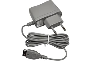 Link-e : Chargeur Secteur Gris Compatible avec la Console Nintendo GBA SP (Gameboy Advance SP) et DS